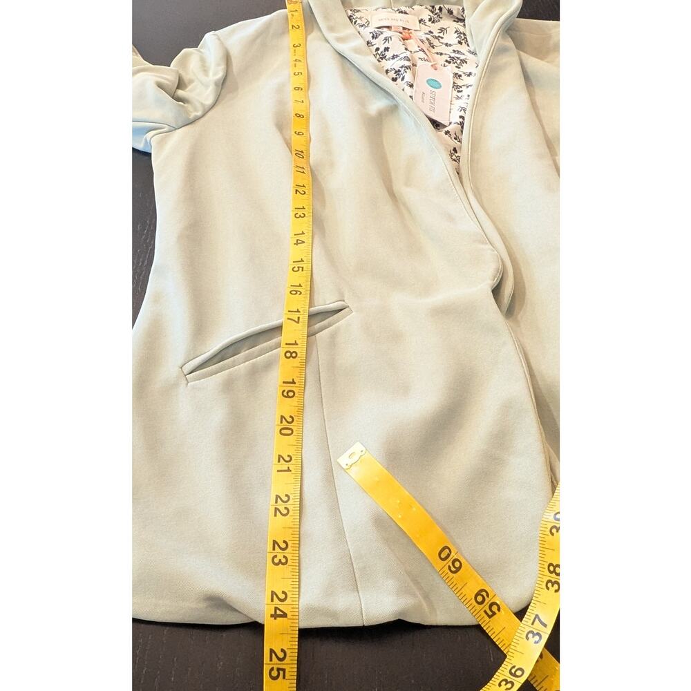 NEW Skies Are Blue Sage Green Blazer Jacket M Open Front Career Layering - Picture 5 of 7
